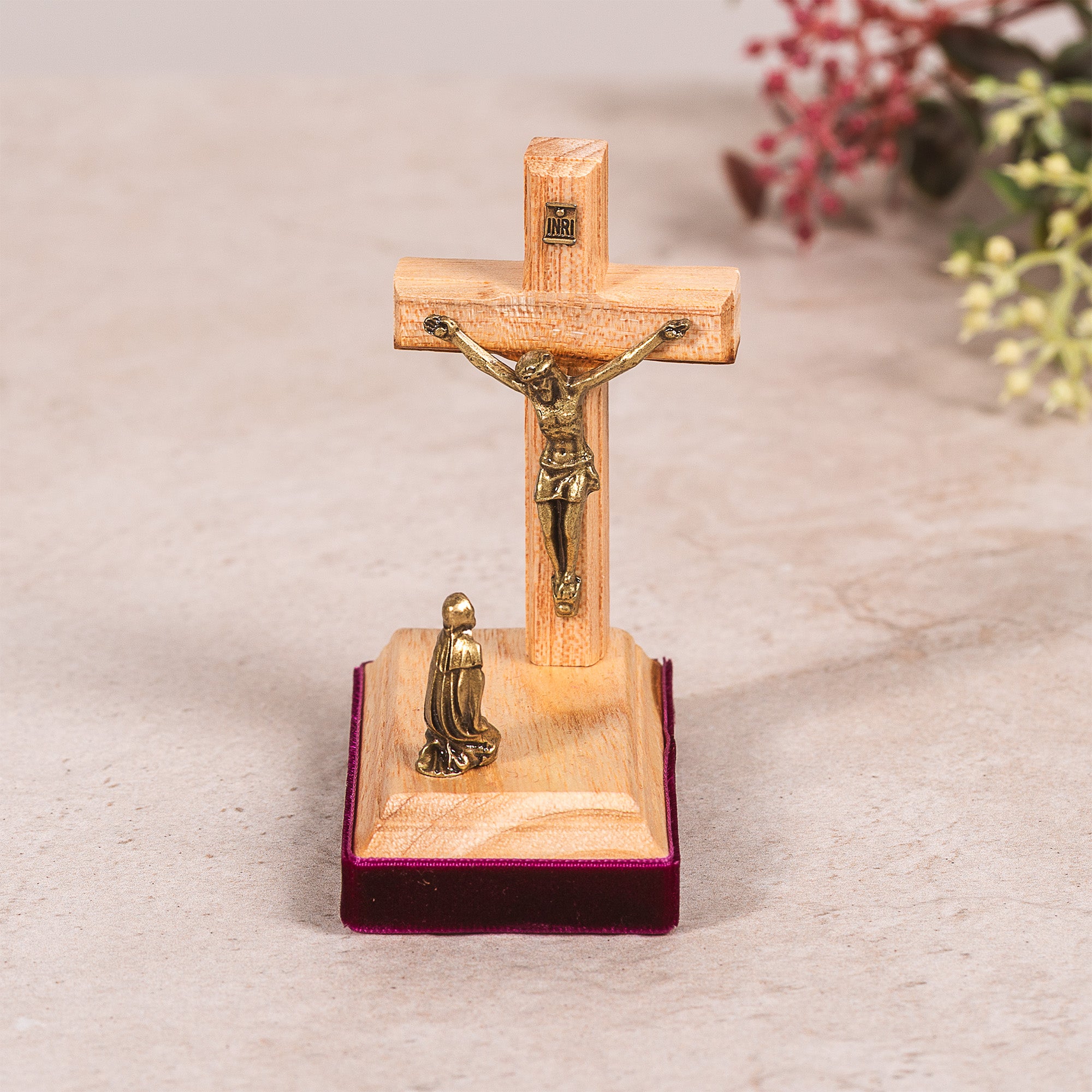 Mary at the Cross Miniature Figurine - 3"