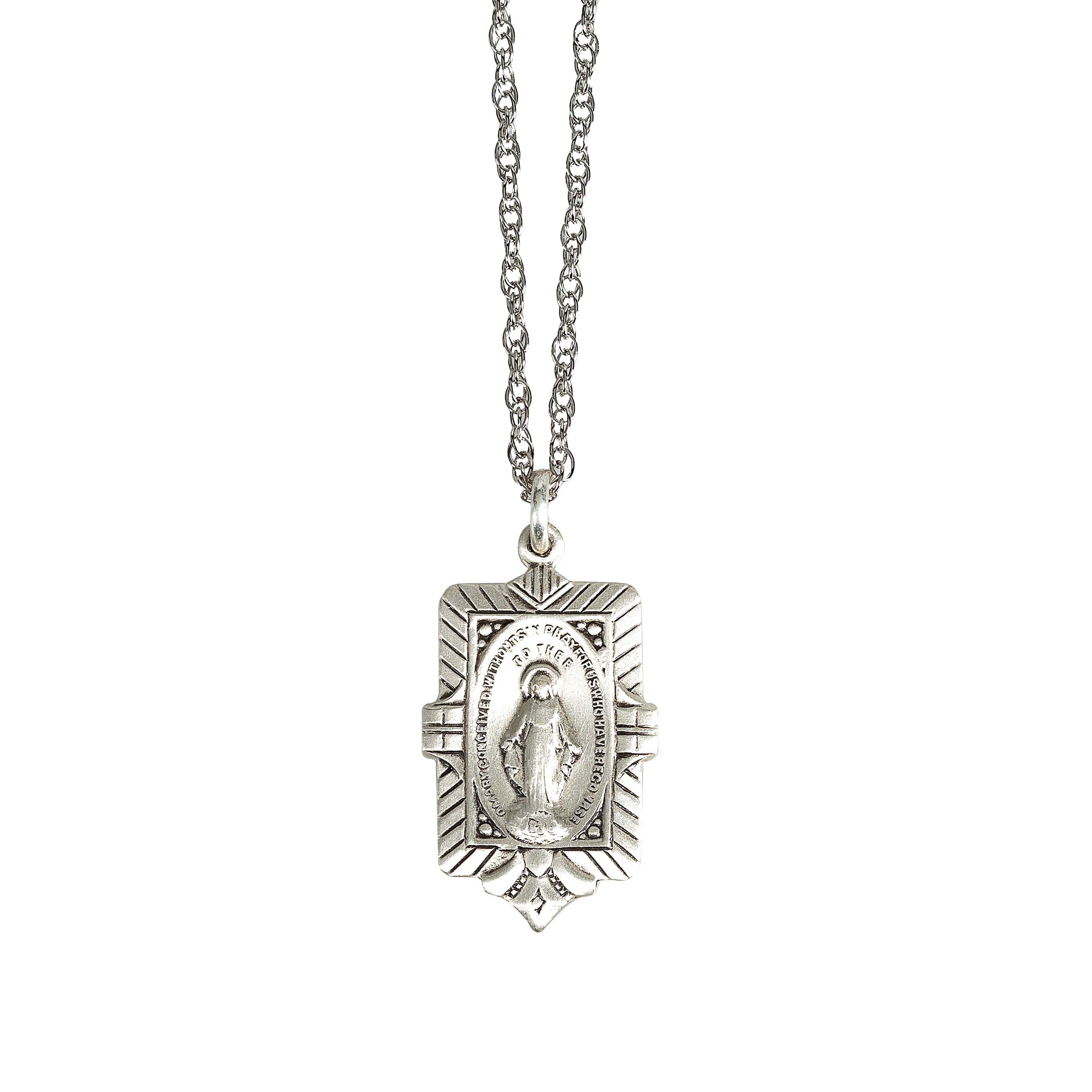 Archive Collection Vintage Miraculous Medal Necklace