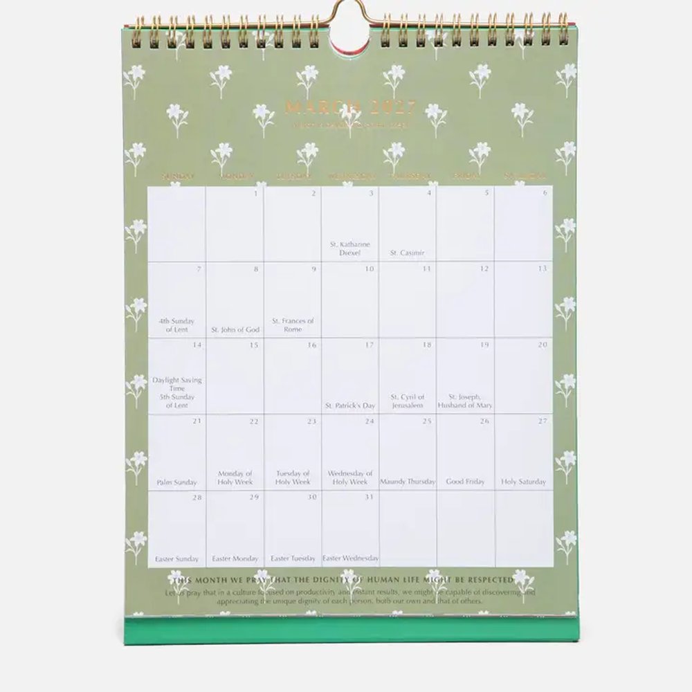 Be A Heart Liturgical Wall Calendar