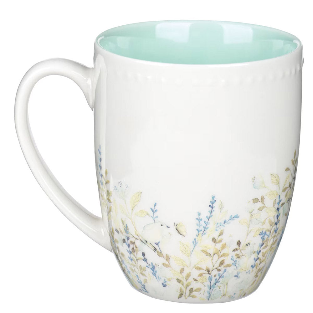 Faith Hope & Love Petite Floral Mugs - Set of 3