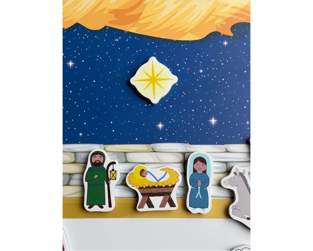 Saintly Heart Pray & Play Kids Nativity Magnet Set
