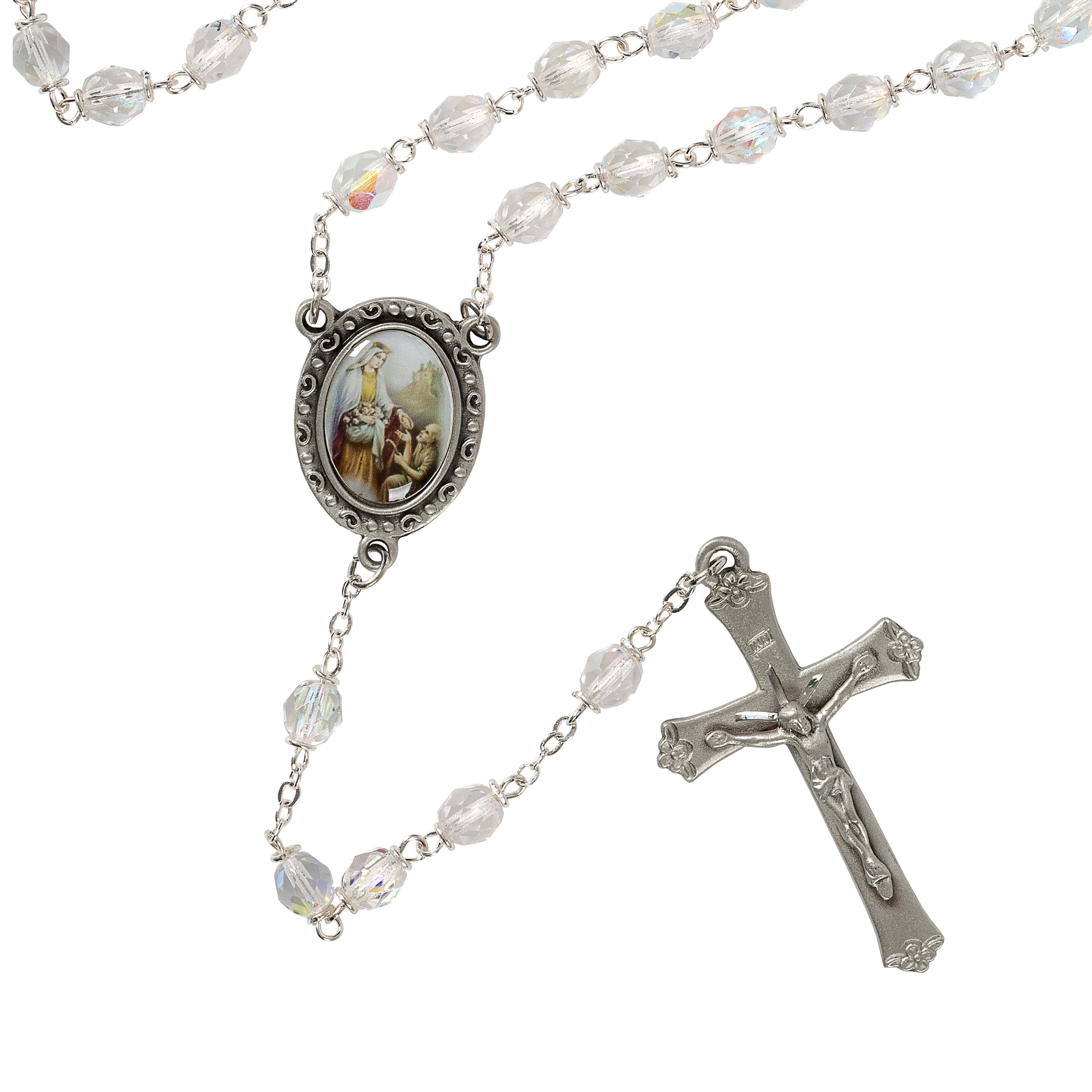 St. Elizabeth of Hungary Crystal Rosary