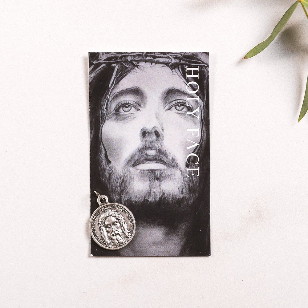 Holy Face Prayer Card & Medal