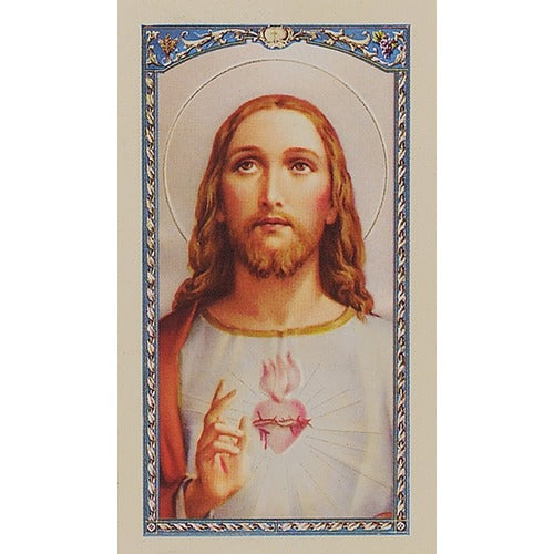 Passion of Christ - Sacred Heart of Jesus - Prayer Card