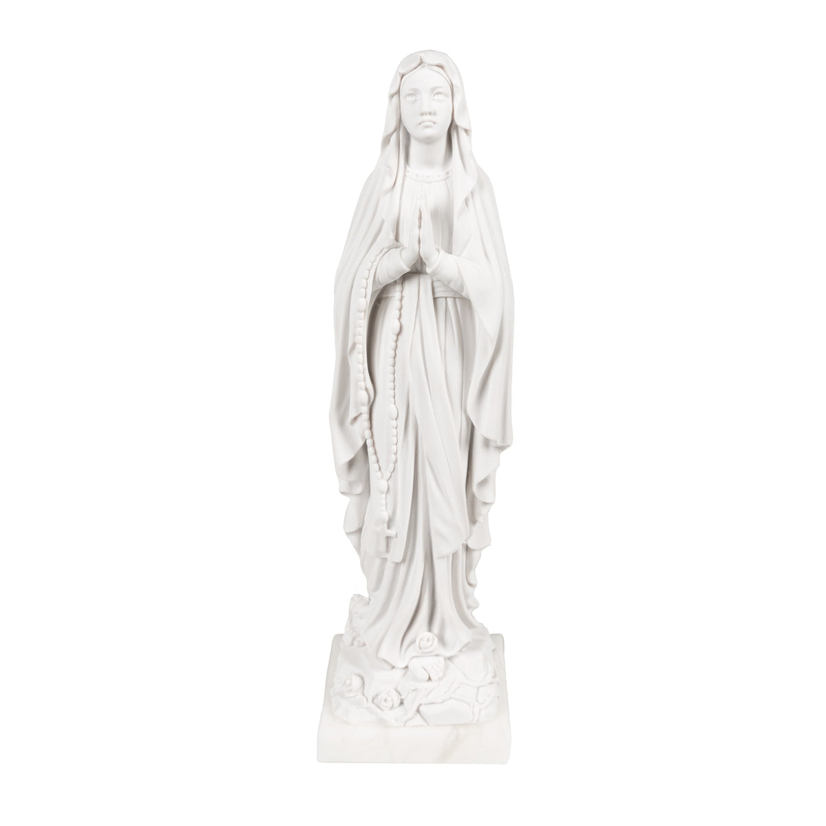 Praying Madonna Italian Alabaster Statue - 10"