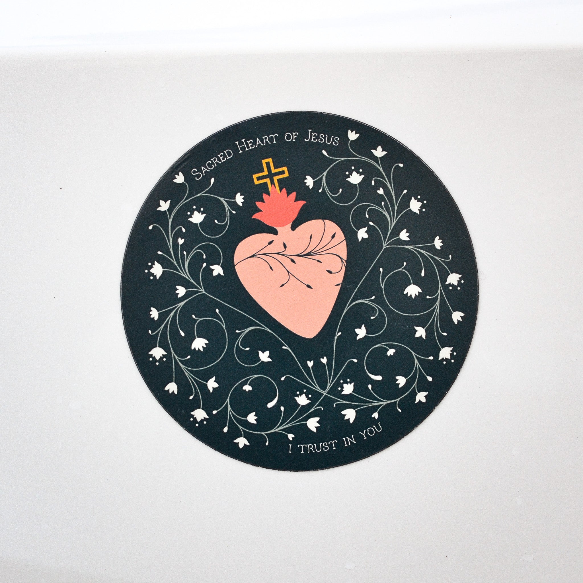 Sacred Heart of Jesus I Trust in You Catholic Car Magnet