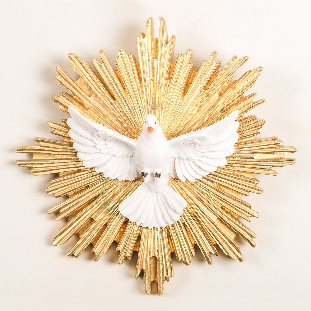 Holy Spirit Dove Wall Plaque - 7.5" x 7.5"