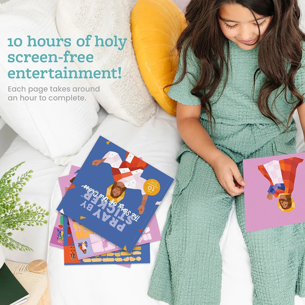 Pray by Sticker: Story of the Cross Sticker Book