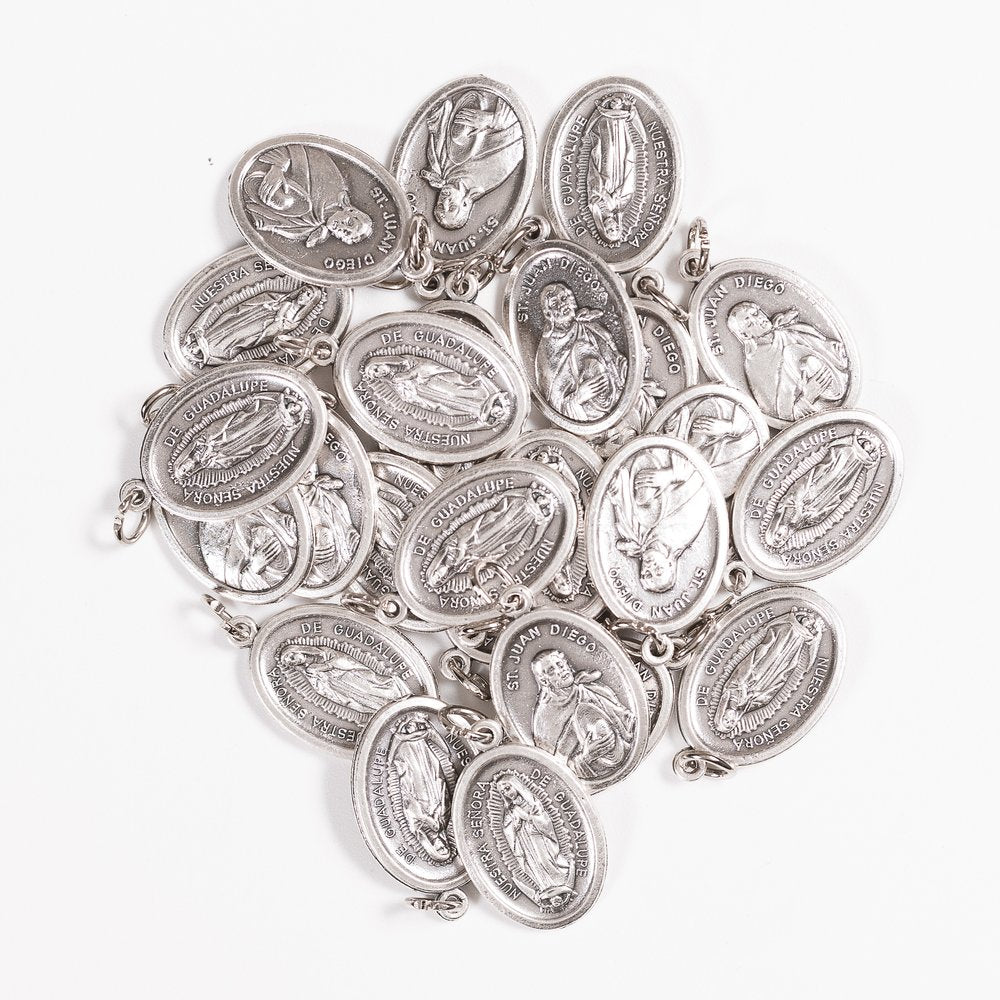 Our Lady of Guadalupe & St. Juan Diego Two-Sided Medal – Pack of 25