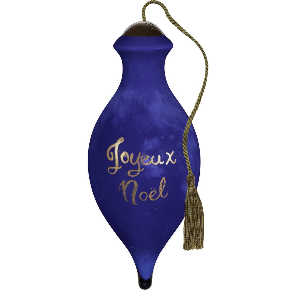Joyeux Noël Blown Glass Ornament