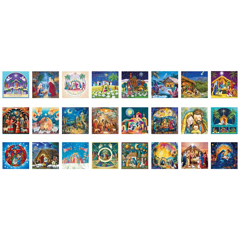Nativity Jigsaw Puzzles Advent Calendar - 24 Puzzles