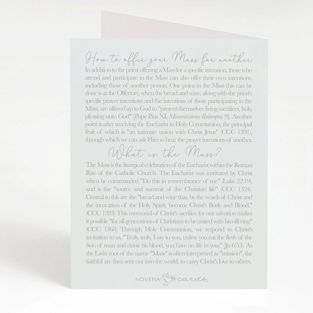 I Prayed for You at Mass Eucharist Greeting Cards (Variety 4 Pack)