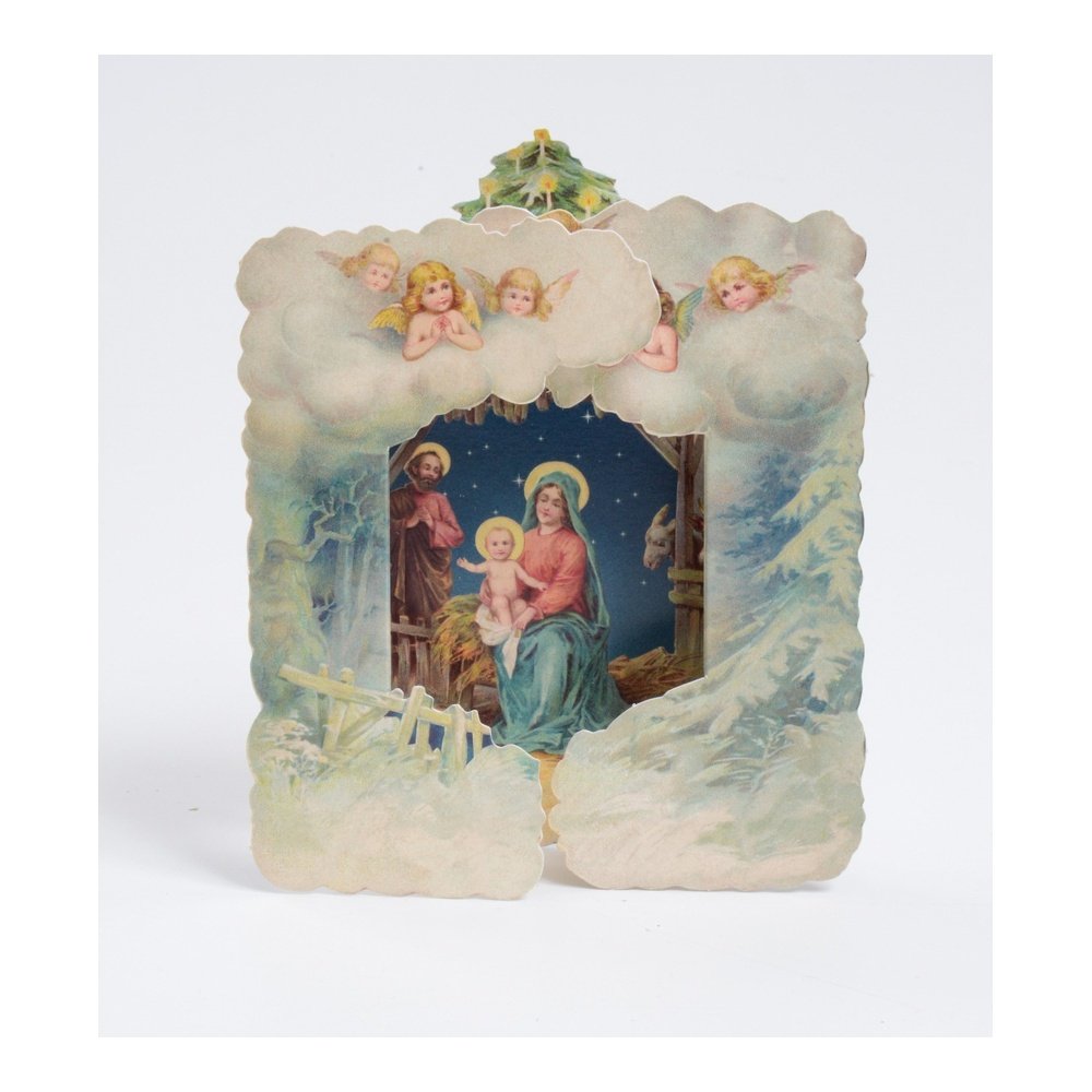Pop Up Cherubs Christmas Nativity Card