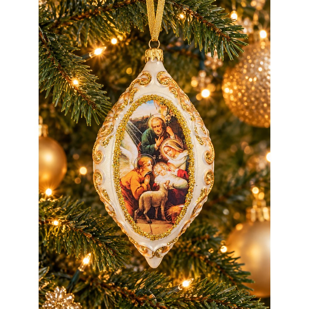 Russian Nativity Adoration Ornament