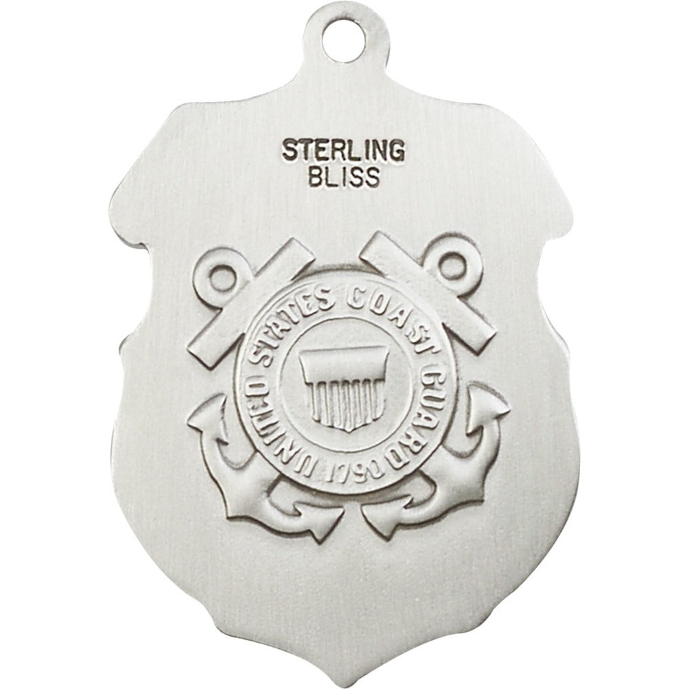 Sterling Silver St. Michael Pendant/ Coast Guard