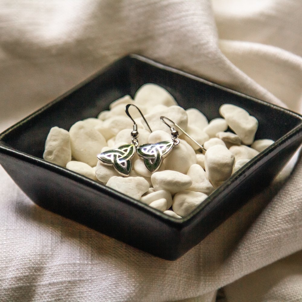 Sterling Silver Connemara Trinity Knot Earrings