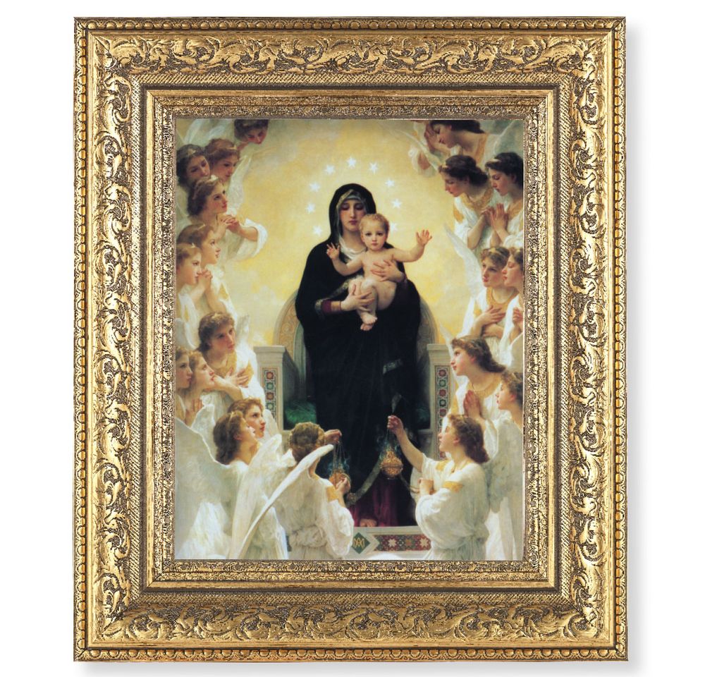 Queen of Angels Gold Framed Art - 8" x 10"