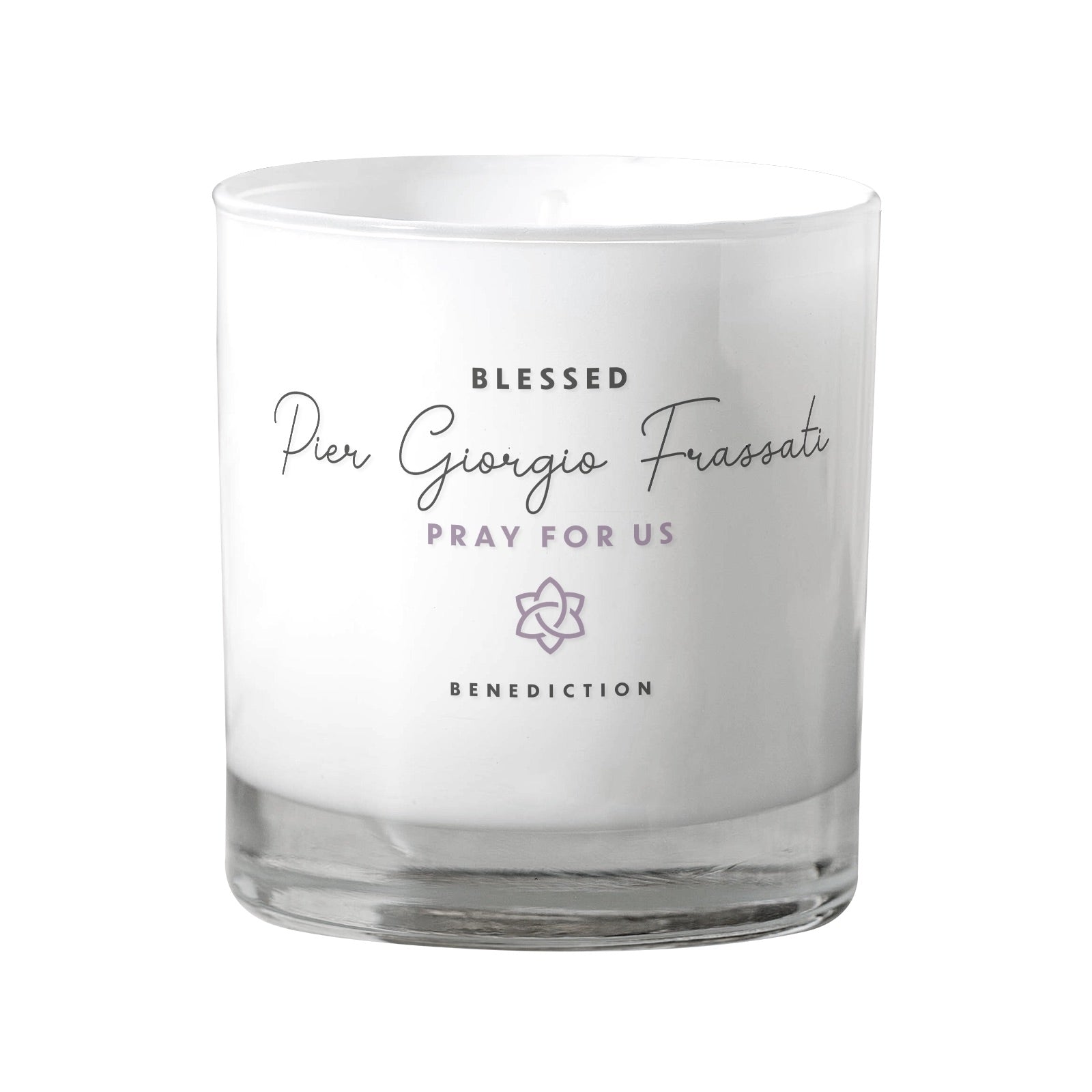 St. Pier Giorgio Frassati White Candle