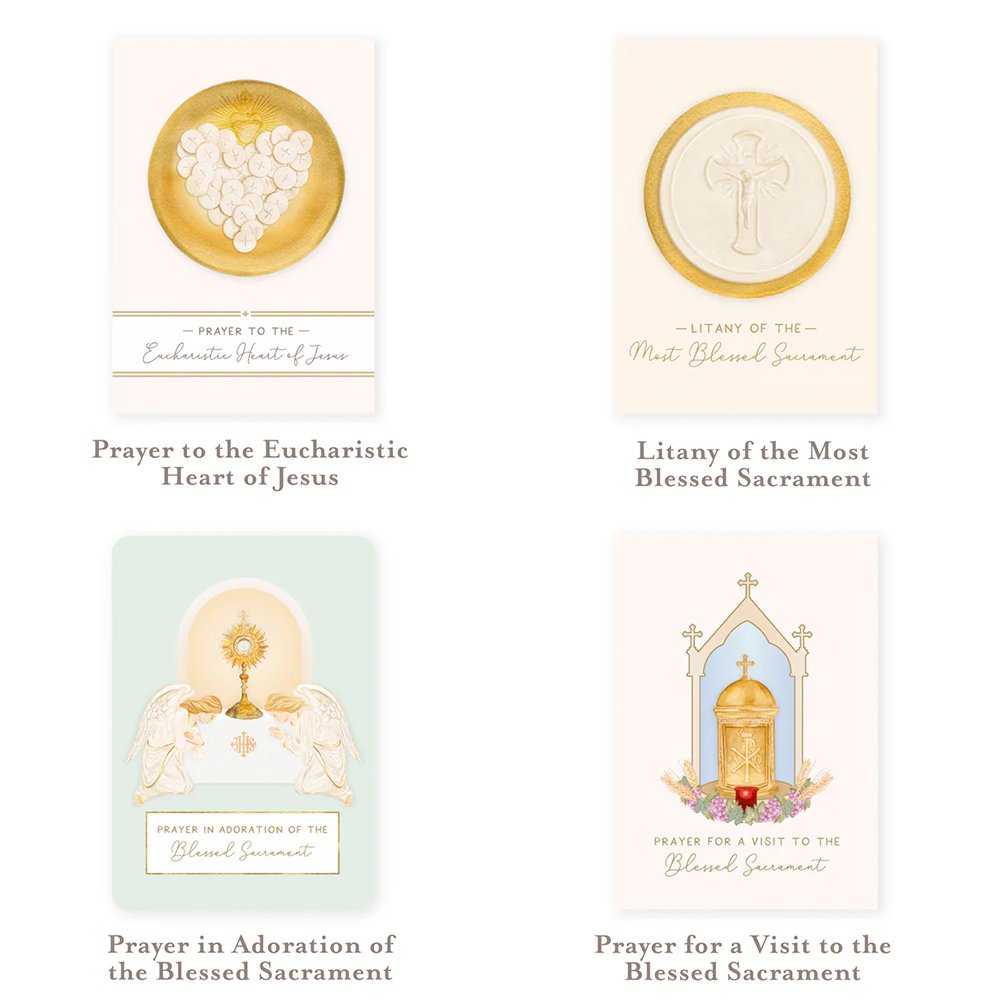 Popular Eucharistic Prayers Prayer Card Bundle (12 Cards)