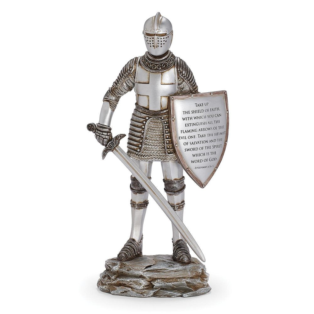 Armor of God Knight Statue - 12"