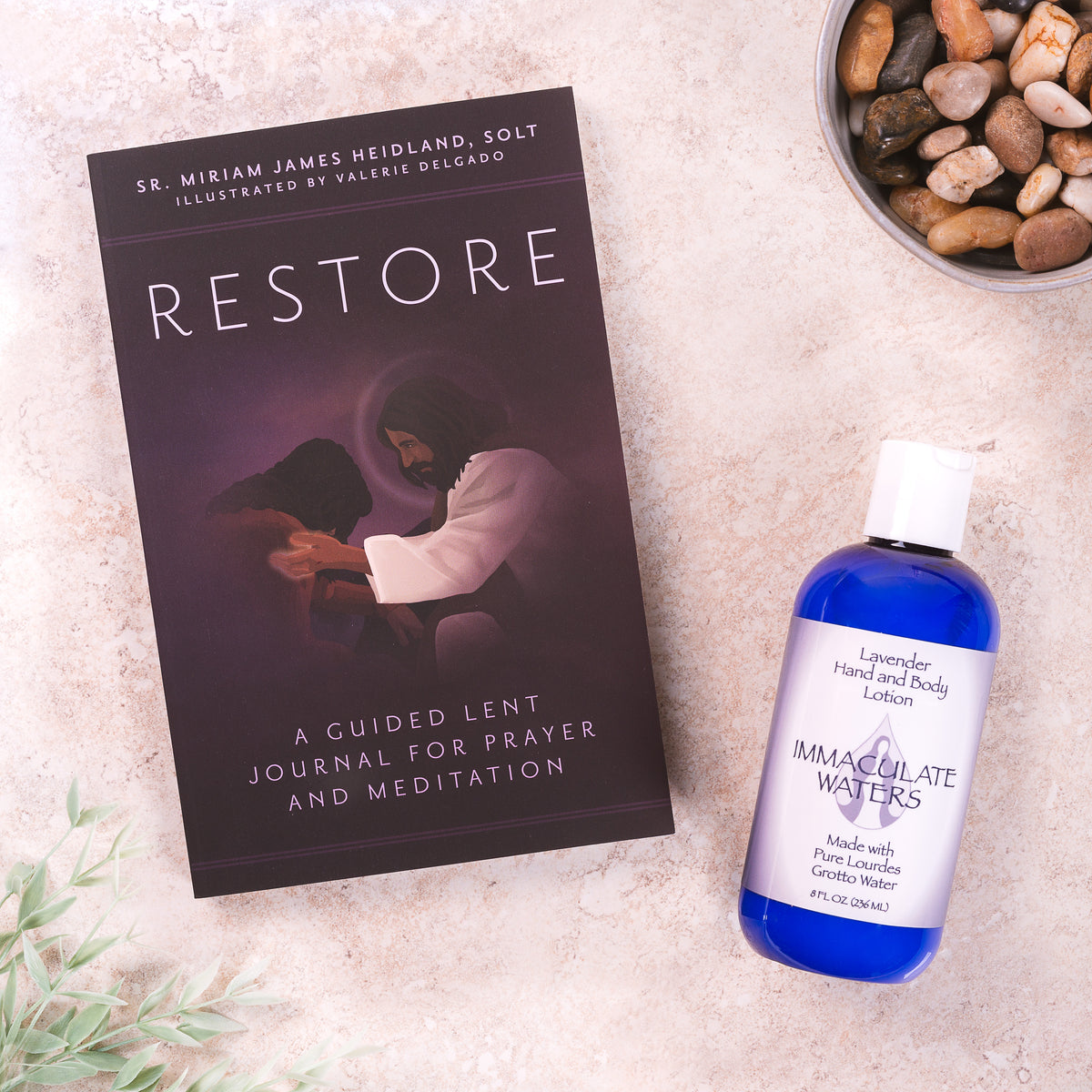 Restore: A Guided Lent Journal for Prayer and Meditation Book & Natura