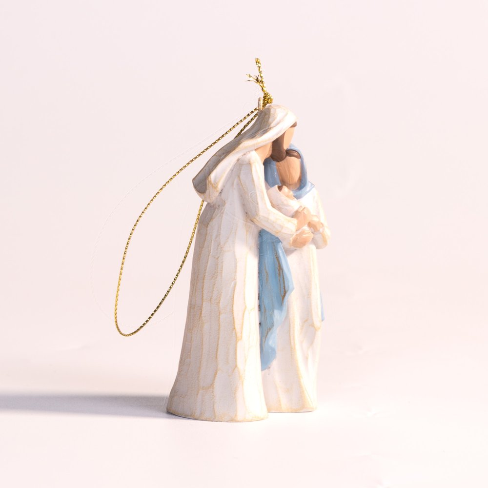 Contemporary Holy Family Ornament - 4"