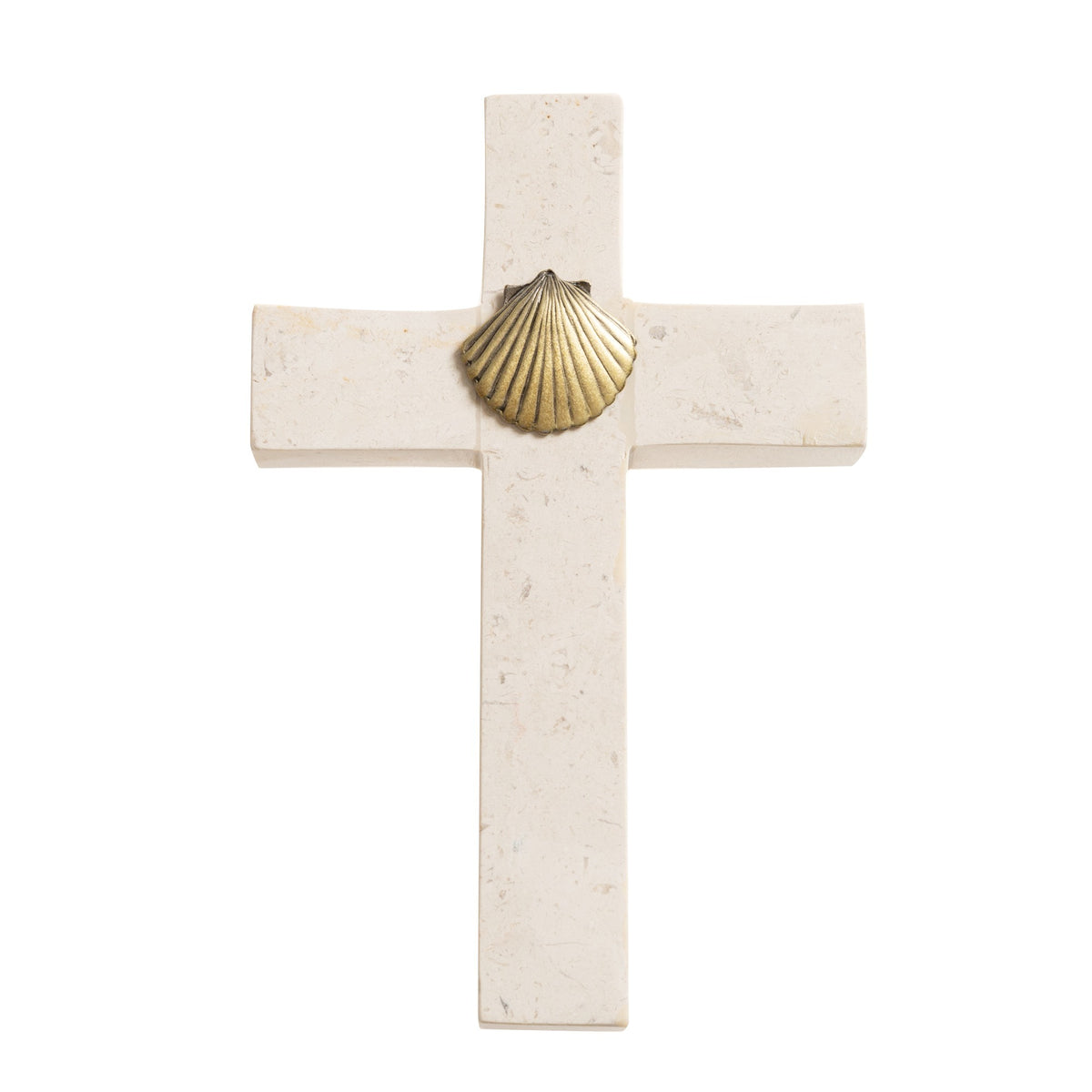 Bethlehem Stone Baptismal Cross - 4.75"