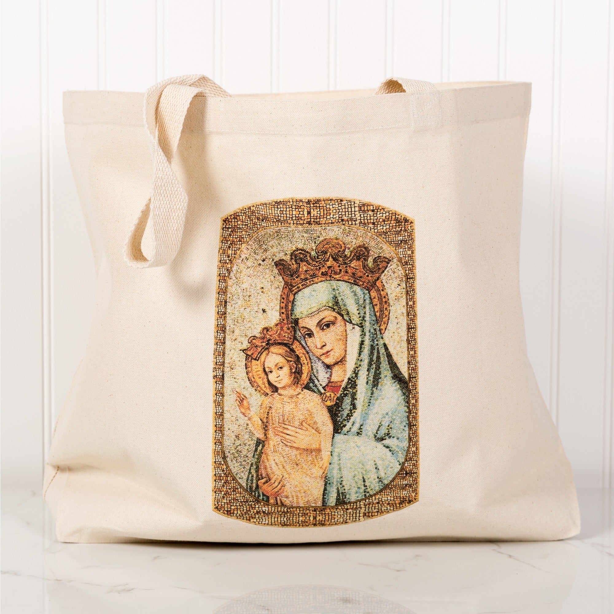Mater Ecclesiae Mosaic Canvas Tote