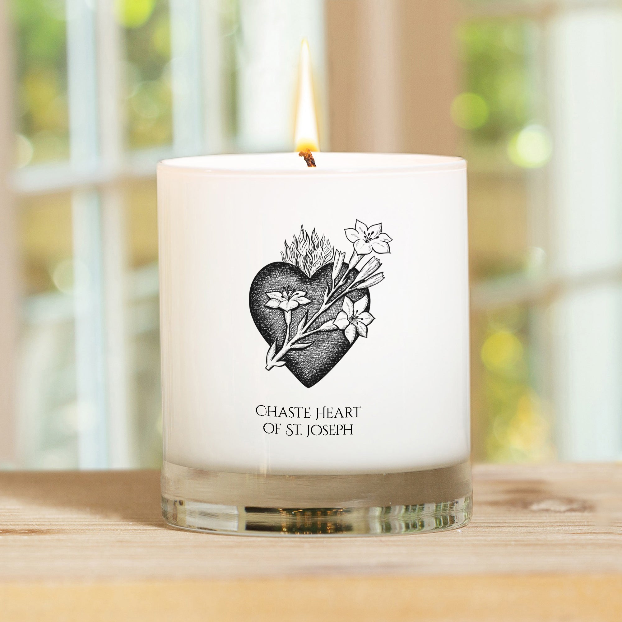 Chaste Heart of St. Joseph Candle