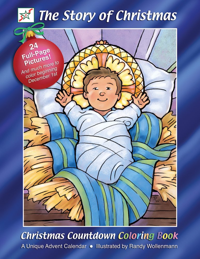 The Story of Christmas Countdown Coloring Book
