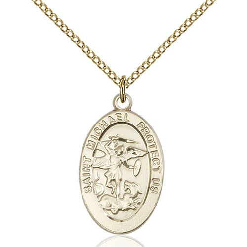 14kt Gold Filled St. Michael the Archangel Pendant - 2509092
