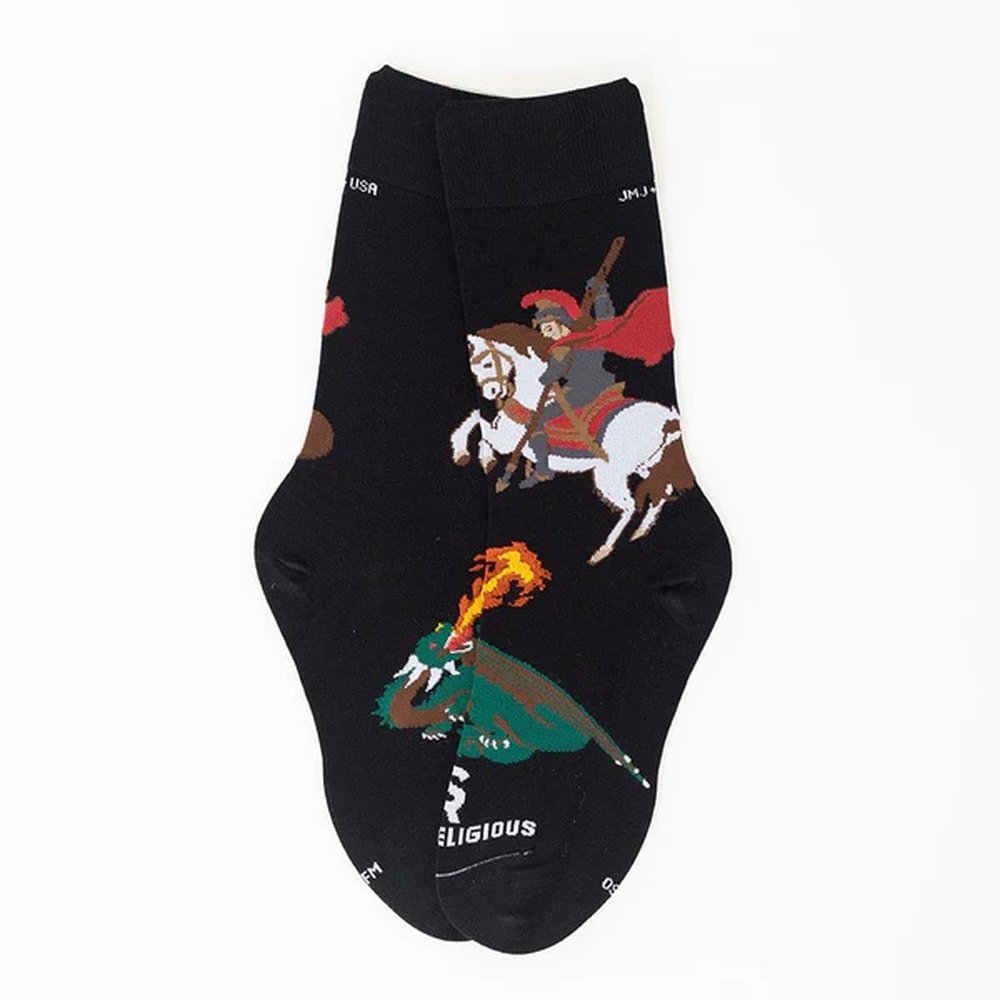 St. George & the Dragon Adult Socks