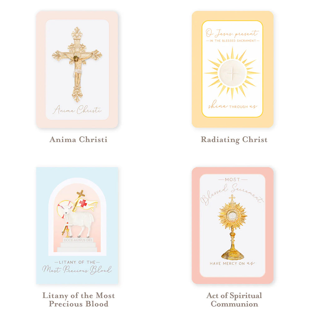 Popular Eucharistic Prayers Prayer Card Bundle (12 Cards)