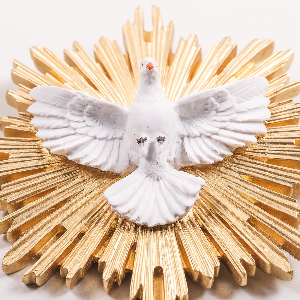 Holy Spirit Dove Wall Plaque - 7.5" x 7.5"