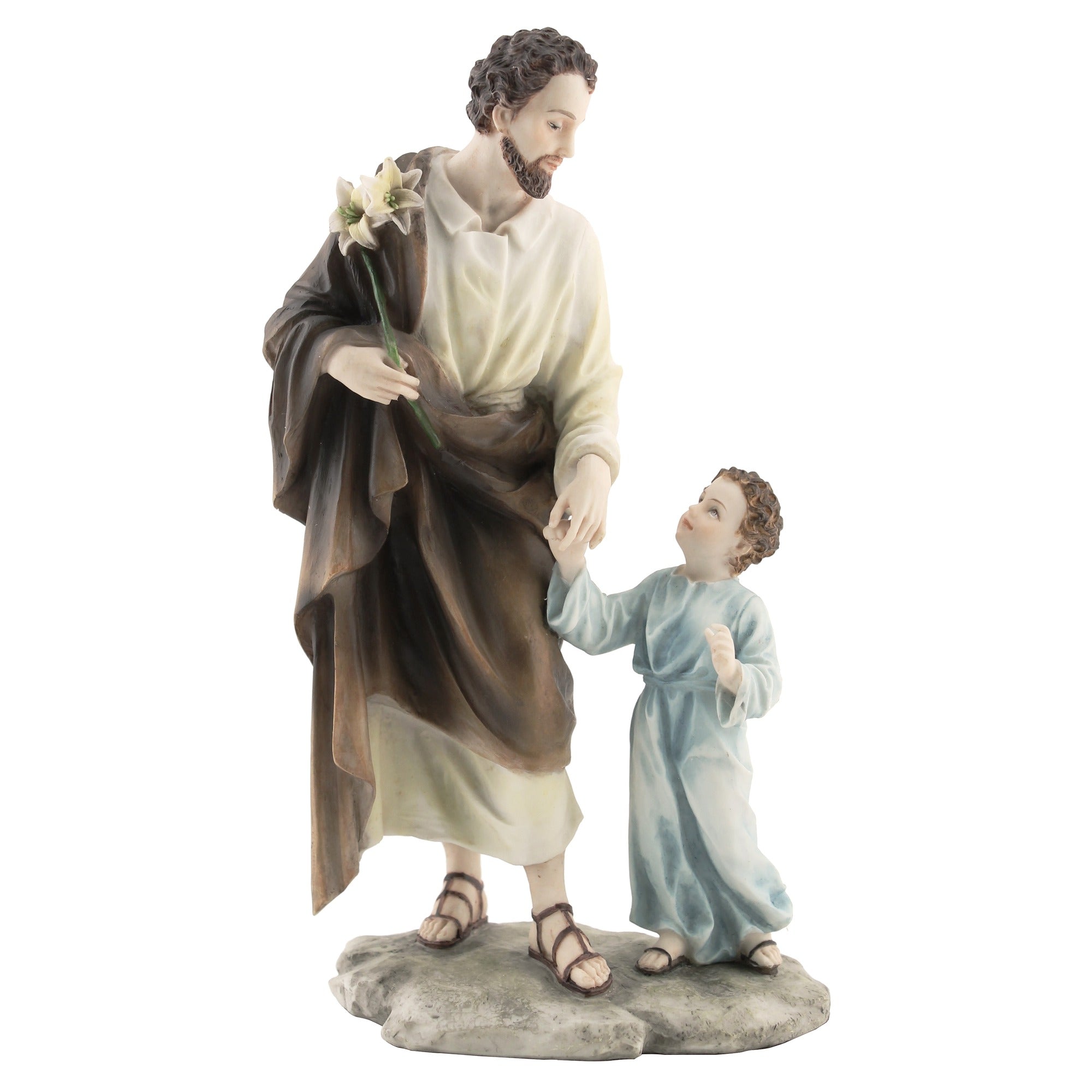 St. Joseph in Child Jesus Veronese Statue - 8.25"