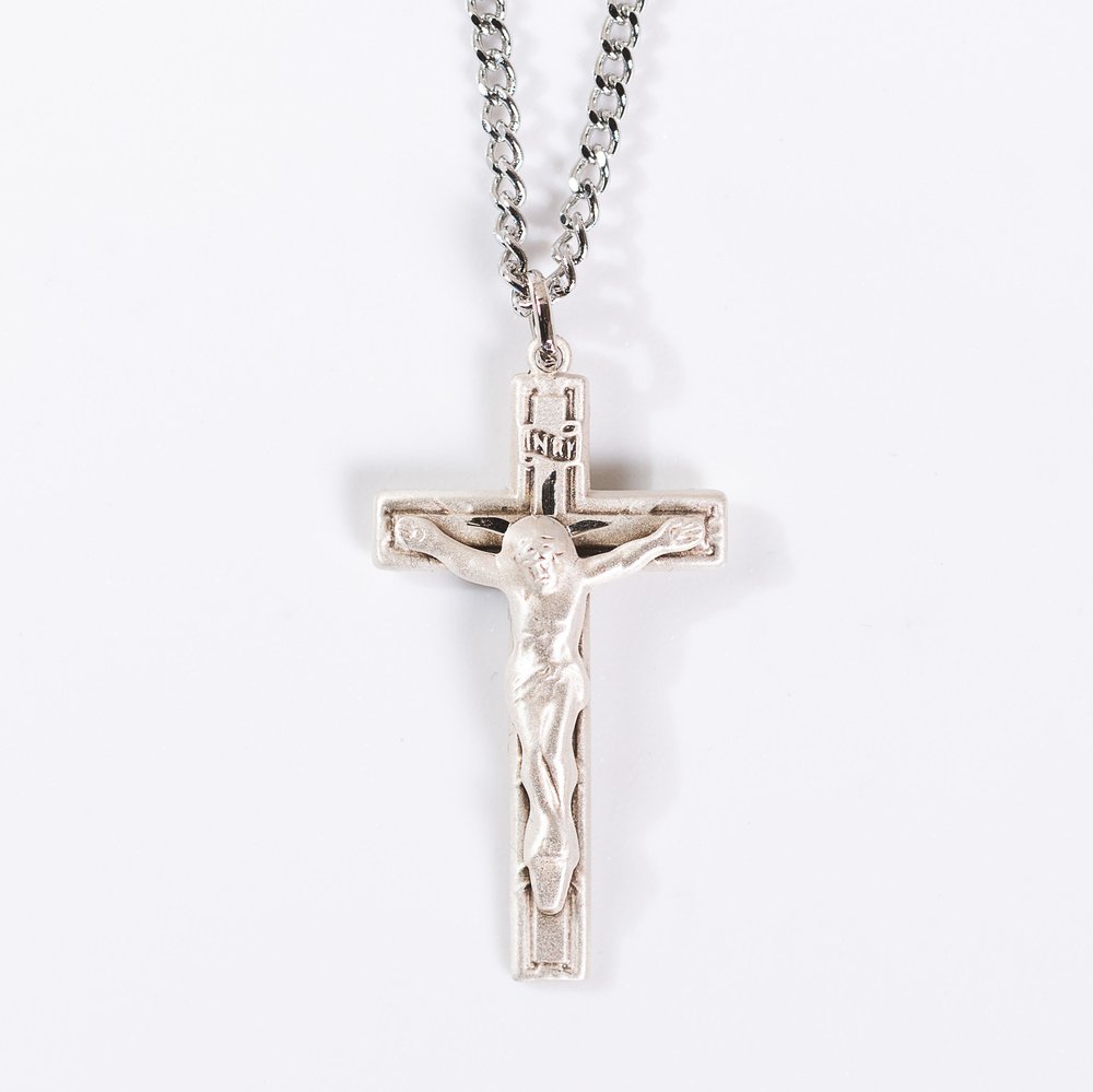 Sterling Silver Crucifix Necklace - 2054130 | The Catholic Company®