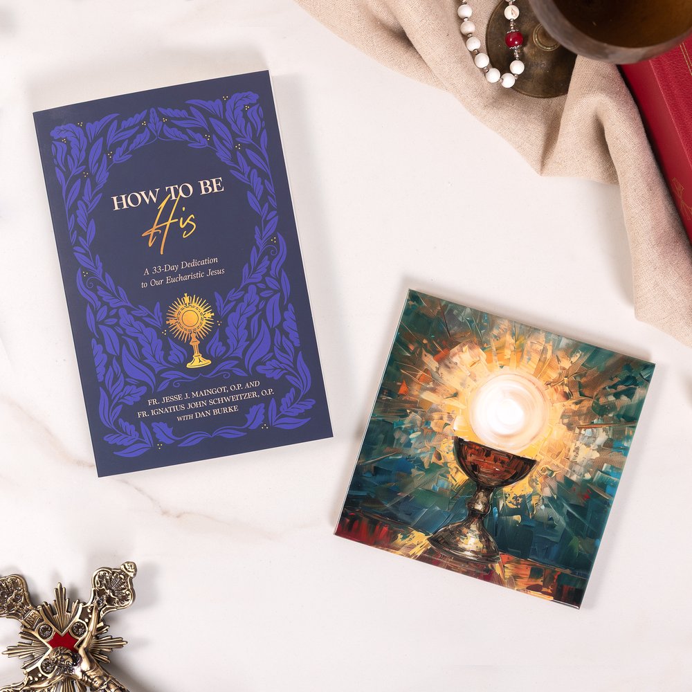 How to Be His Book & Holy Eucharist Ceramic Tile Gift Set