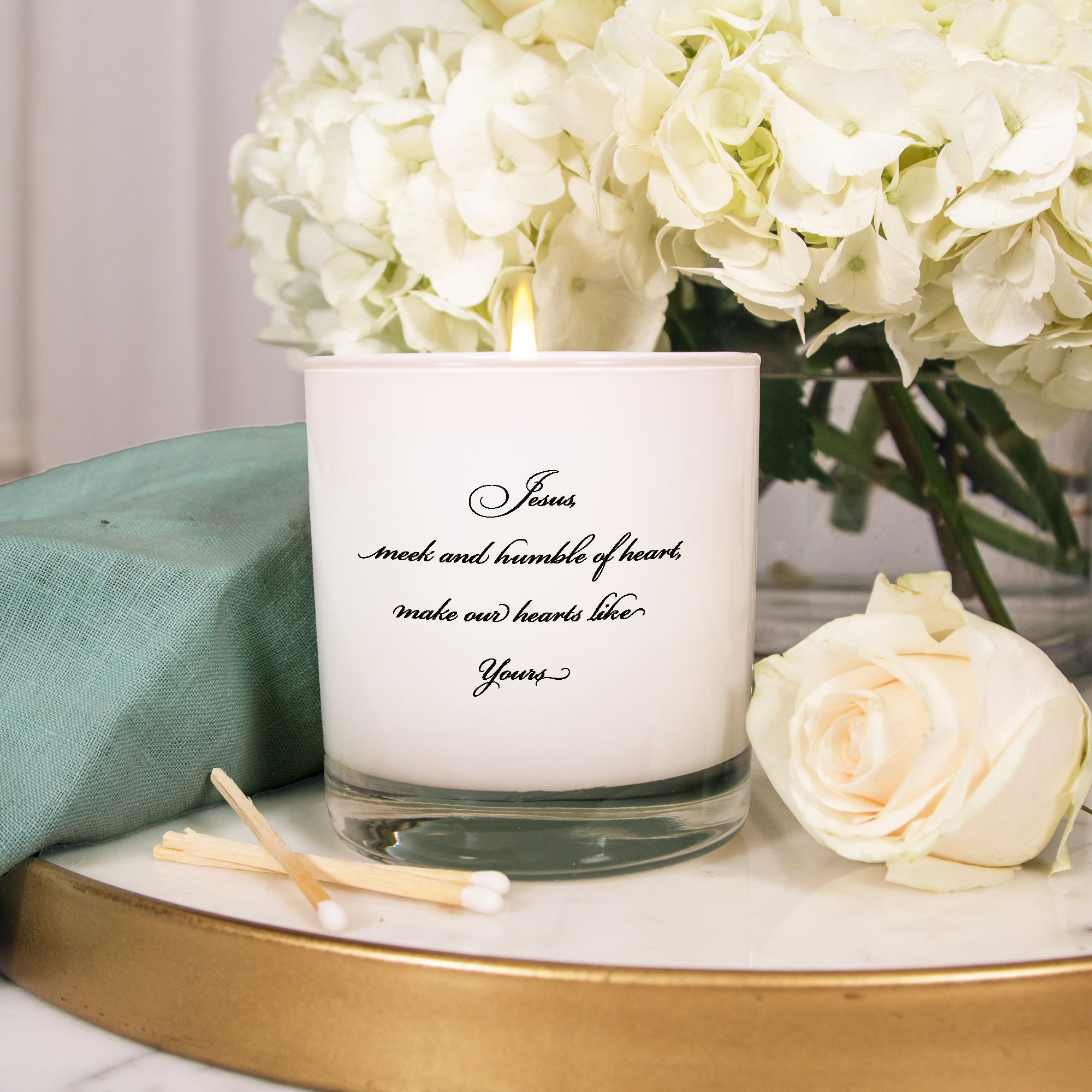 Sacred Heart Montmartre Stained Glass Candle