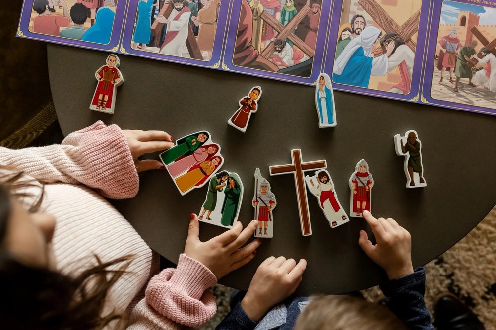 Stations of the Cross Pray & Play Set - By Saintly Heart™ & Brother Francis™