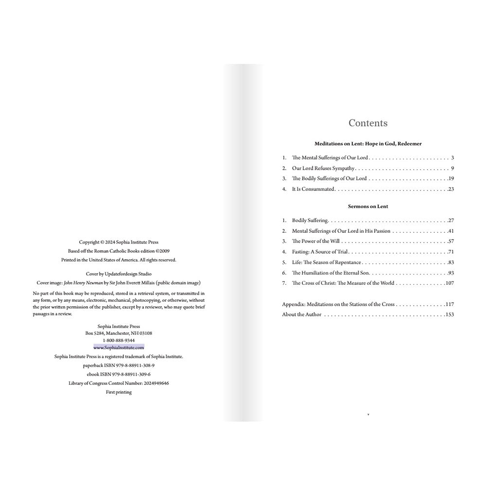 Newman on Lent: Meditations and Sermons