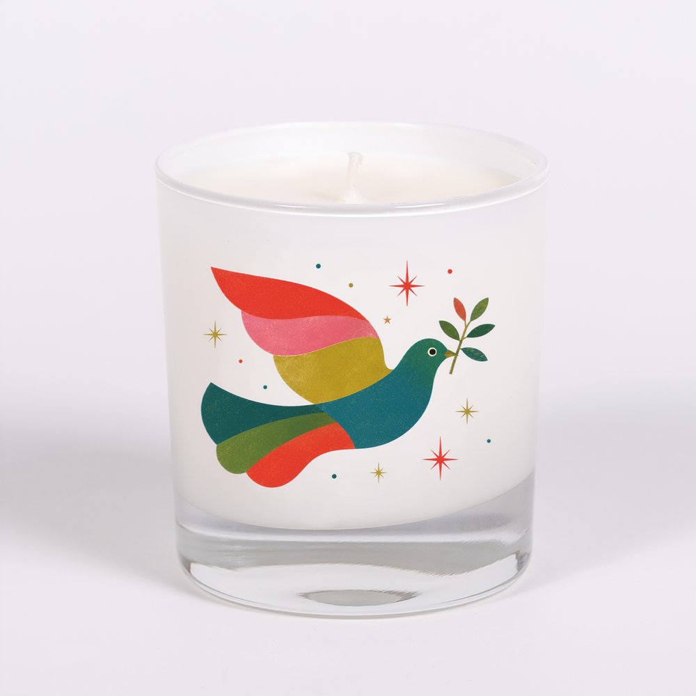 Dove of Peace Fir Balsam Scented Candle