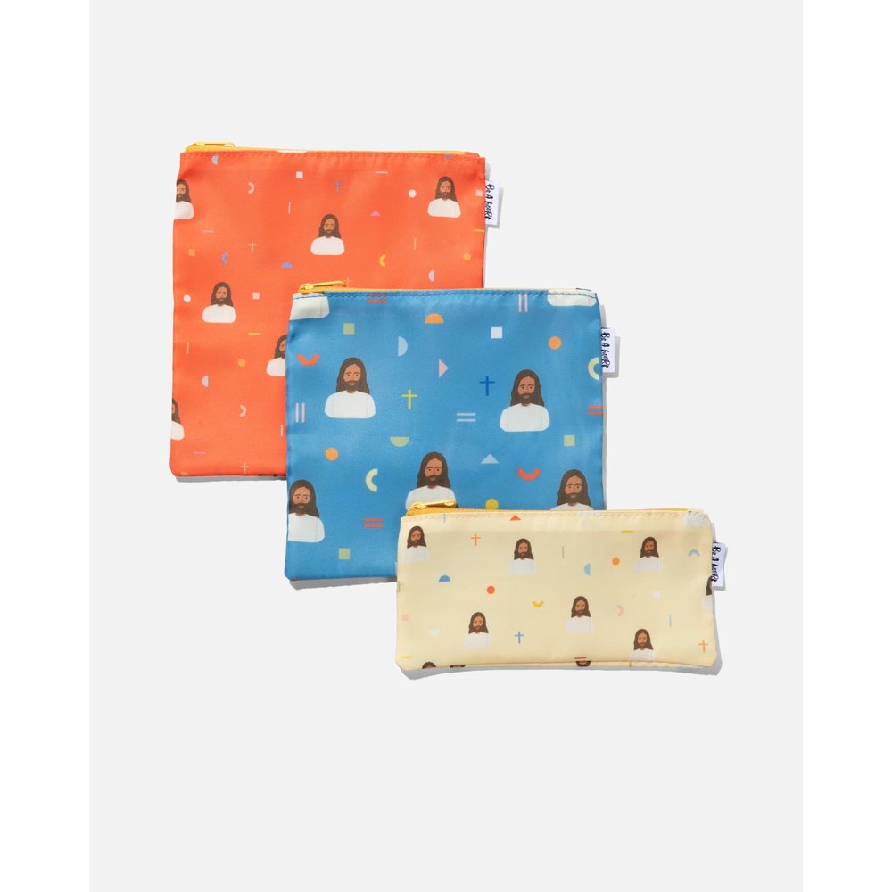 Be A Heart Jesus Reusable Snack Bags - Set of 3