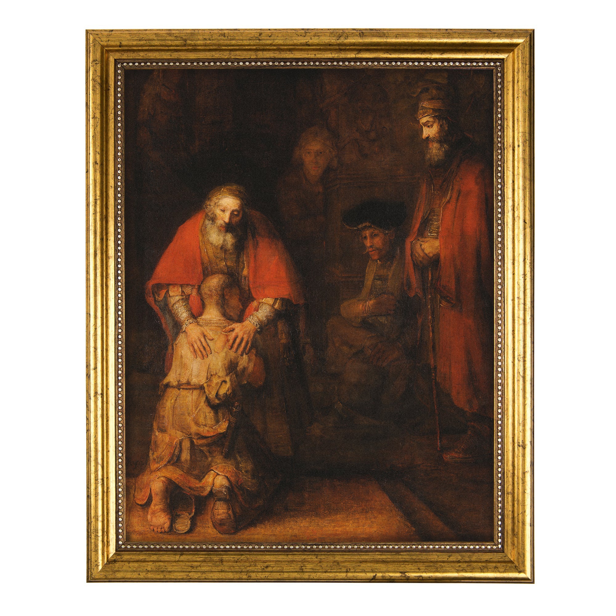 Prodigal Son Antique Gold Framed Print - Multiple Sizes
