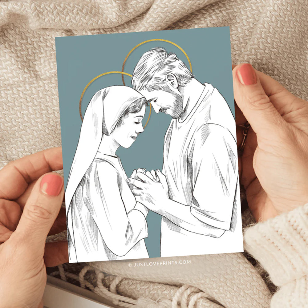 Mary & Joseph Praying Greeting Card
