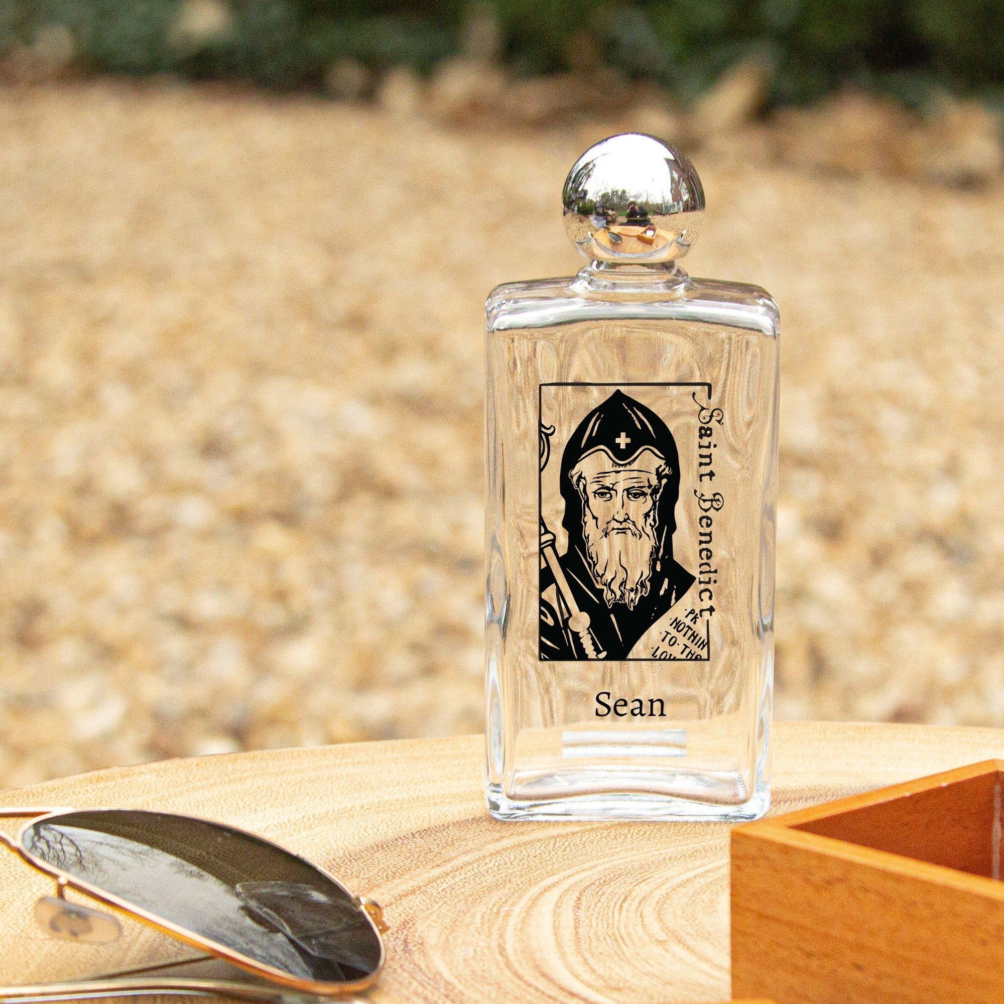 Personalized St. Benedict Holy Water Bottle
