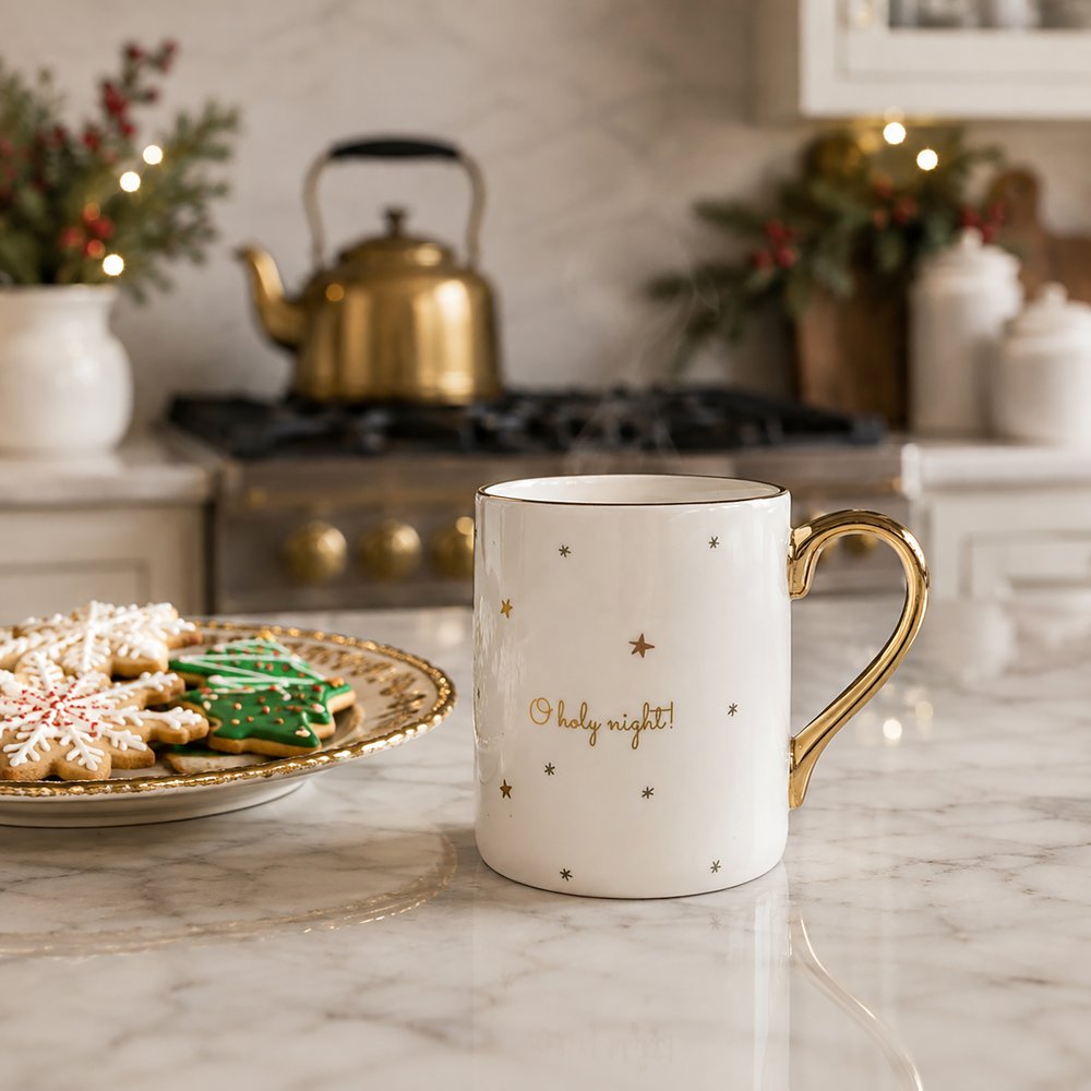 O Holy Night Bone China Christmas Mug