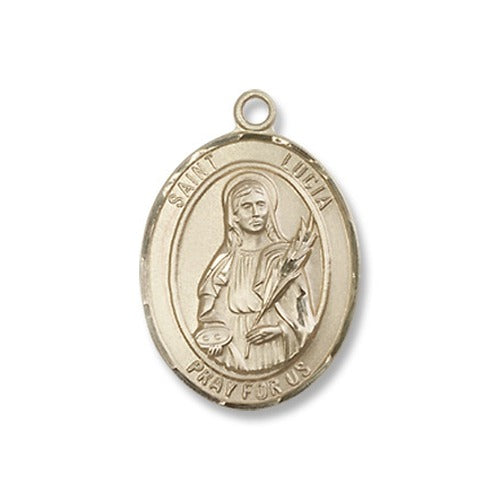 Gold Filled St. Lucia of Syracuse Pendant w/ Chain