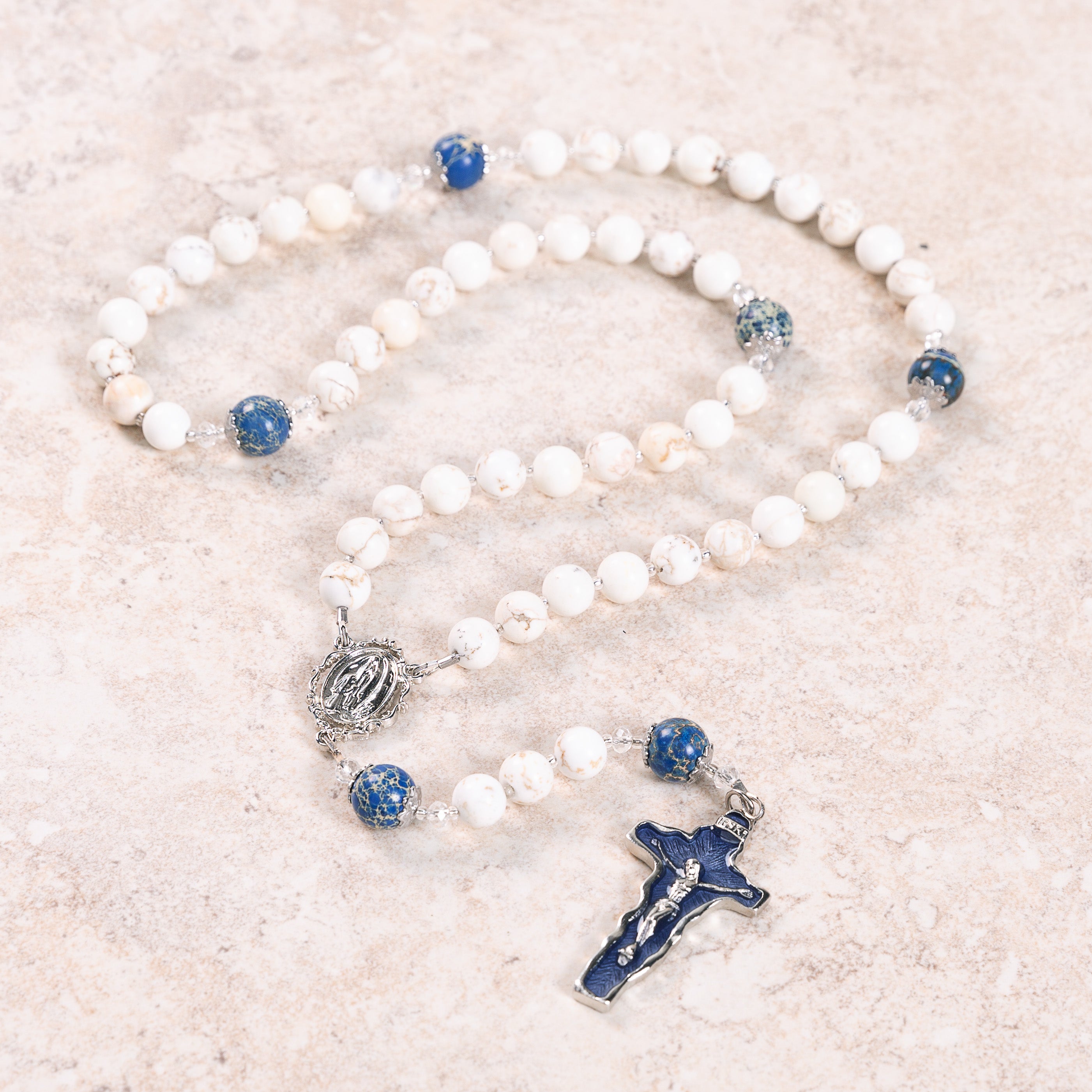 Our Lady of Lourdes Magnesite Rosary