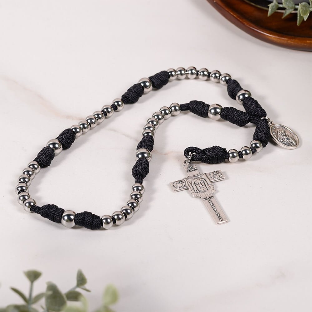 Black Paracord Holy Face Chaplet
