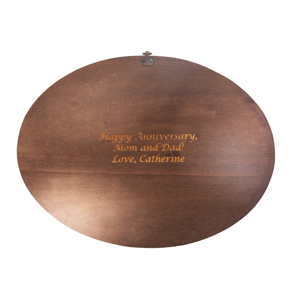 San Marco Annunciation Oval Wood Plaque - 15.8"